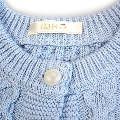 Обикновен Пуловер, ръчно плетени, за малки момичета IUHA