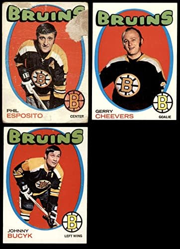 1971-72 Бие Бостън Бруинс В близкия екипа на сет Бостън Бруинс (сет) VG/EX Bruins
