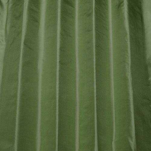 Коприна тъкани от Тафта цвят на Зелен градински чай, Коприна Тъкани в Парцела ширина 44 инча
