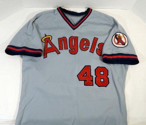 1988 California Angels Франк Димичеле 48 Използвана в играта Сива риза DP17525 - Използваните В играта тениски MLB