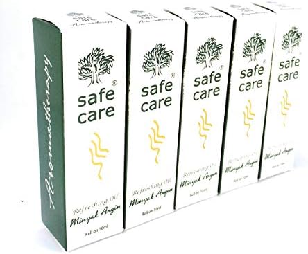 Ролка за безопасна грижа с Освежаващо масло, Ароматерапия, 10 Мл (опаковка от 5 броя)