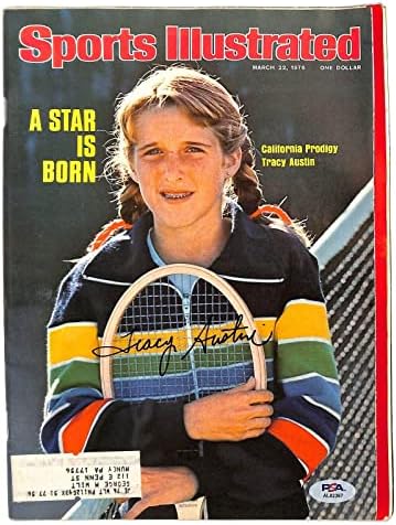 Трейси Остин подписа 1976 Tennis Sports Illustrated 91565 - Тенис списания с автограф