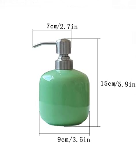 Опаковка сапун ZyHMW, Керамични Опаковка от Сапун за Баня, Кухненски Плот, Здрава Бутилка за Течности с Silver помпа от Неръждаема