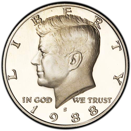 Монетен двор на САЩ, 1988 г. Proof Kennedy Half Dollar Choice Без лечение