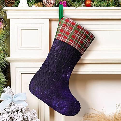 Звезден Кученце, Космически Чорапи С Пайети, Коледни Празници Чорапи, Обръщане, което променя Цвета си, Магически Състав за Коледната