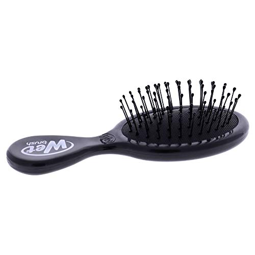 Четка за коса Wet Brush Squirt Detangler - Черен - Мини четка за разнищване на косата с ультрамягкими четина IntelliFlex Лесно