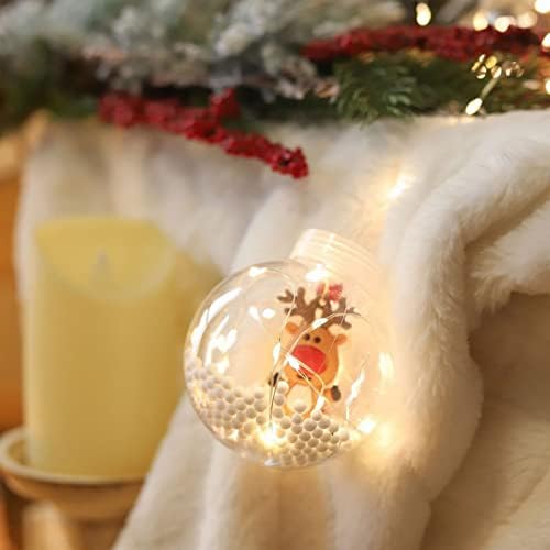 Великденски Декорации Керамични led Снежен човек Коледно Дърво, Коледна Топка Желания Лампа Низ Медна Лампа Завеса Лампа