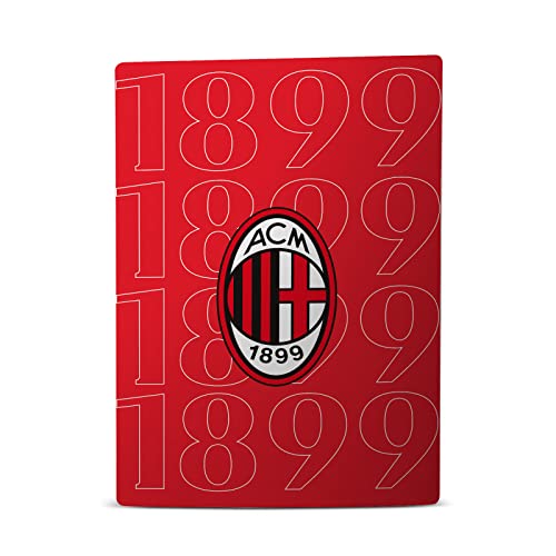 Дизайн на своята практика Официално Лицензиран AC Milan 1899 Черно Лого Vinyl Стикер На Предната Панел Детска Стикер на кожата, която