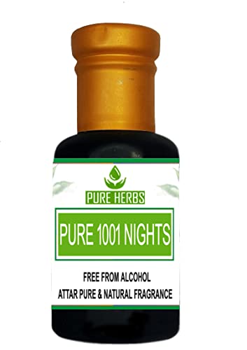 Чисти билки (PURE) 1001 NIGHTS Attar Без Алкохол За мъже, Подходящ за специални случаи, партита и ежедневна употреба 5 мл