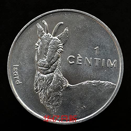 Монета Андора 1 Зловещо животно 2002 година на издаване KM177 Европейските Чуждестранни монети с животни