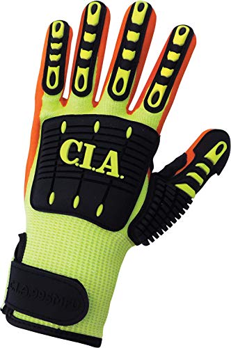 Глобалната Ръкавица CIA995MFV, Vise Gripster C. I. Ръкавици повишена видимост, устойчиви на гумата и удароустойчив - 12 чифта
