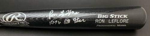 Рон Лефлор ПОДПИСА ДОГОВОР С Rawlings Pro Прилеп Тайгърс PSA / ДНК с АВТОГРАФ от Едно на милион - MLB Bats с автограф