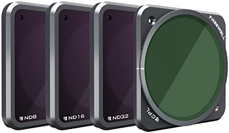 Freewell Standard Day – Серия 4K – 4 пакет филтри за фотоапарати, ND8, ND16, ND32, CPL, Съвместими с DJI Action 2
