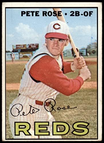 1967 Topps 430 Пийт Роуз Синсинати Редс (Бейзболна картичка) хубаво червено