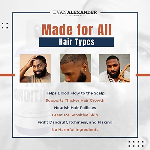 Лечебното система Евън Alexander Grooming MY Hair за мъже - Поддържа растежа на косата и подхранва скалпа - Шампоан, Балсам,