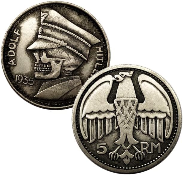 Релеф на Монети с Черепа Американски Скитащи Монети са Изписани Монети с Дракон Гравирано Монети Колекция от Чужди Монети Винтажное