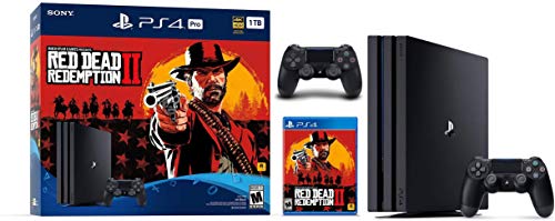 Най-новата конзола на Sony Playstation 4 Pro на твердотельном твърдия диск с капацитет 1 TB - игрален комплект Red Dead Redemption