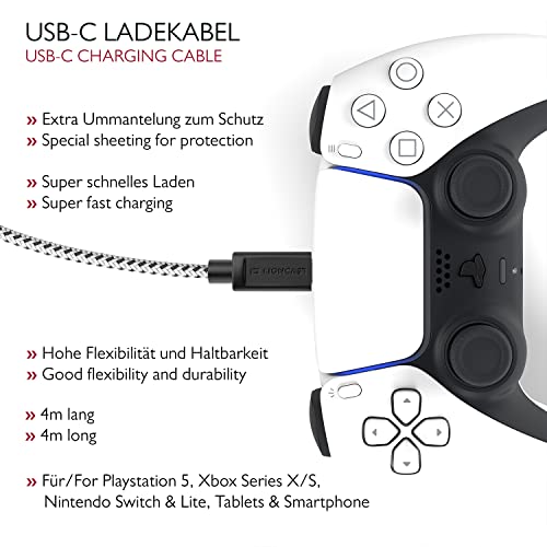 Кабел за зареждане на контролера Lioncast за PS5 - Кабел за зарядно устройство на контролера за бързо зареждане на Playstation 5 -