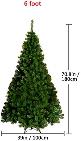 Коледно Дърво Надалан Престижна Луксозни Криптирани Коледна Украса за Коледната Елха (6 фута)