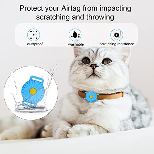 Титуляр яка Airtag Котка за Apple, Притежателят на яката Airtag Котка В рамките на 0,6 инча, Притежателят на яката Airtag за кучета,