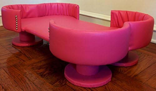 Royal Cat Boutique Розов Луксозен диван с кости /на Информираността за рака на гърдата /Среден