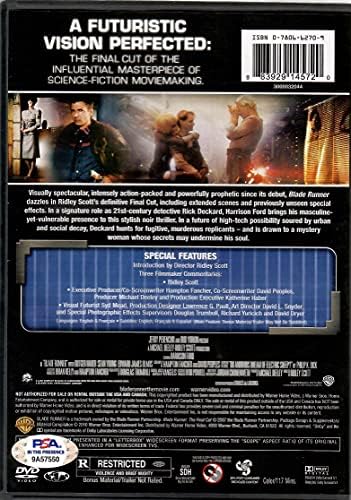 Корица на DVD дискове с автограф на Шон Янг Blade Runner PSA ITP Рейчъл