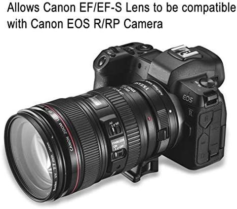 Електронен адаптер за закрепване на обектив EF-EOS R с автоматично фокусиране е Подходящ за обектив Canon EF/EF-S за камерите