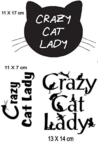 Колекция котешки ютия в преносен лист (Crazy Cat Lady на Iron on Transfer Sheet)