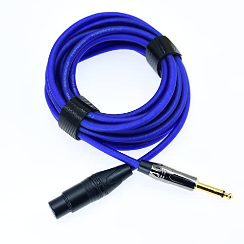 Микрофон кабел Arklove с конектор XLR до 1/4 инча (6,35 мм) TS Mono Jack, които не са симетрични 3-пинов XLR конектор XLR