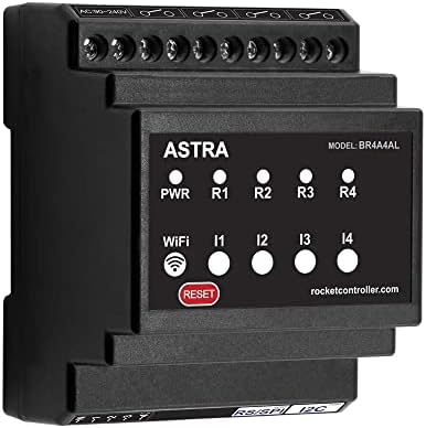 Базов контролер ASTRA SMART HOME, микроконтролер ESP32, 4 релейни 16A, 4 входа за променлив ток, захранване с променлив ток,