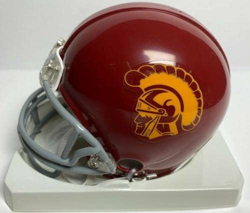 Дуейн Джарет Подписа мини-Каска USC Trojans за начинаещи PSA Graph R52188 - Мини-Каски NFL с автограф
