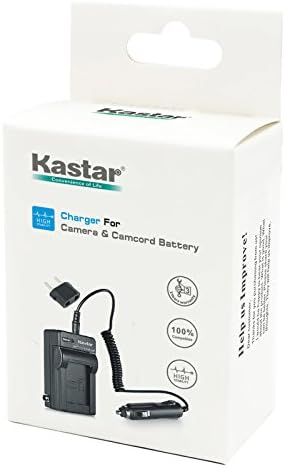 Бързо зарядно устройство за фотоапарати и видеокамери Kastar за дома или за пътуване с автомобил адаптер, съвместим със Sony NP-FH50,