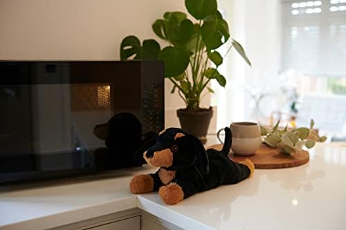 Warmies Напълно разогреваемая Мека играчка с аромат на френска лавандула -Такса, Средна (CP-КПР-1), черна