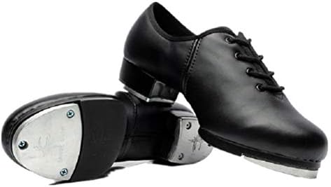 BeiBestCoat Синтетични Чечетки Оксфордские Танцови обувки за Мъже, Възрастни, Черен