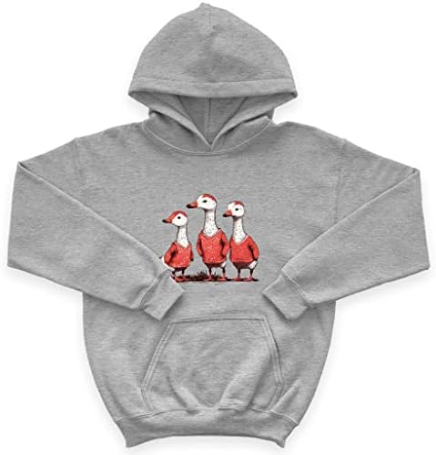 Детска hoody от порести руно с шарени Гъска - Детска hoody с шарени птици - Hoody с принтом за деца