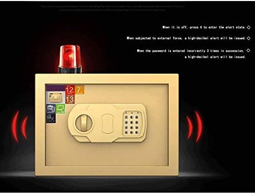Големият електронен цифров сейф WXBDD за домашна сигурност на бижута-имитация на заключване на сейфа (цвят: E)