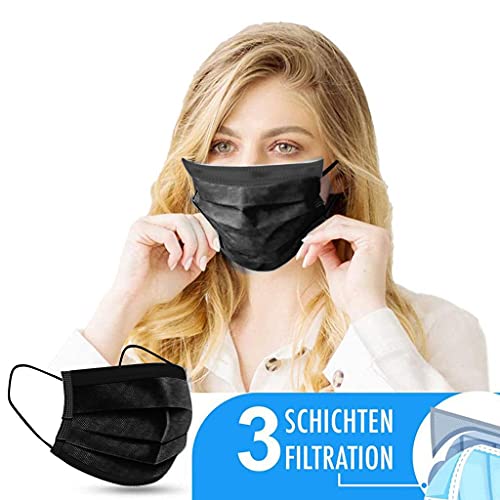 Черна маска за многократна употреба еднократни маски за еднократна употреба на маски за лице, черна маска за лице за еднократна