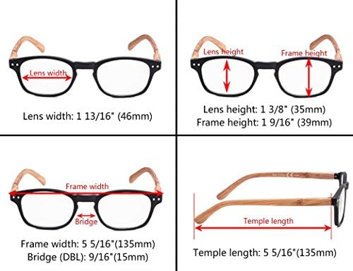 Дамски очила За четене Gr8Sight 4 В опаковка - Големи Квадратни Ридеры