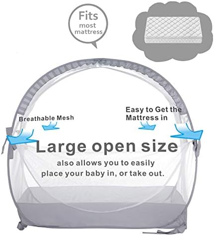 Палатки за бебешко креватче JOINSI Safety за съхранение на Детски, Сгъваем Детски mosquito net, която да покрие Легло с Балдахин