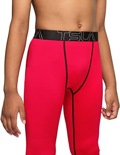 TSLA 1 или 2 Опаковки на Детски Термокомпрессионных панталони за момчета и Момичета, Спортни Гамаши и чорапогащи за бягане