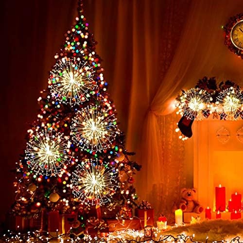 BESTOYARD Коледни Струнни Светлини Фойерверки от Глухарчета Струнни Светлините на Коледната Низ Лампа USB Гласов Контрол