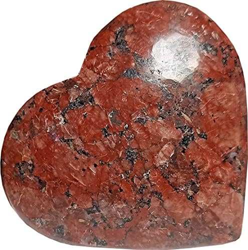 ALDOMIN® Boxite Закръглен Във Форма на Сърце 72 Грама Натурален Палмово Камък Crystal Рейки Исцеляющий Скъпоценен Камък Crystal Подарък за