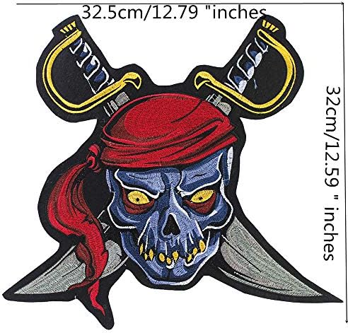 2 броя Пиратски Ивици на якето Отзад Декоративни Икони на Раницата Желязна Стикер Апликация