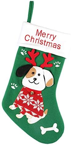 Коледни Чорапи ZOJAERZI, 15Големи Коледни Чорапи с 3D Котка и Куче, Персонални Декорации за Отглеждане на домашни животни за
