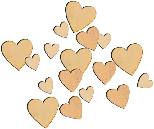 Knextion Inc Дървени Сърца във формата на сърце - Мини-Комплекти за бродерия - Гама от декорации за Деня на Свети Валентин или сватба