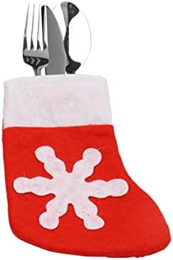 Коледна украса за чорапи DEFLAB, Коледни чорапи под формата на мини-снежинки, детски подаръчни пакети, подходящи за семейни бижута.