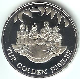 Монета от 50 пенса Фолклендските острови 2002 г.