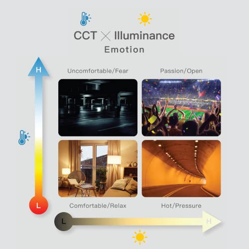 Измерване на осветеност In. Licht Pro ключови показатели за осветеност, включително за осветление, CCT, EML, контраст и гладкост
