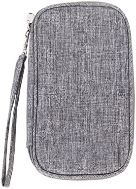 Дамски чанта през рамо AIVERC, преносима чанта за съхранение на цифрови кабели, USB-приспособление, зарядно устройство, косметичка с цип,