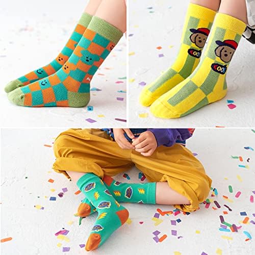 Artfasion Детски Чорапи Памучни Чорапи за момчета и Момичета С животни, На Глезените, Безшевни Чорапи за екипажа